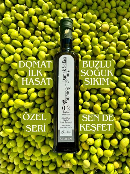 500 ml Erken Hasat Natürel Sızma Zeytinyağı (2025/26) – Soğuk Sıkım, Filtresiz Damak Sefası 0,2 Asit