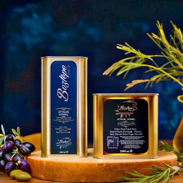 2 LT Erken Hasat Natürel Sızma Zeytinyağı (2025/26) – Soğuk Sıkım, Filtresiz