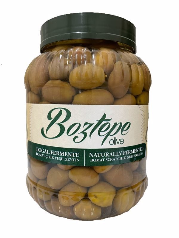 Domat Kırma Yeşil Zeytin Doğal Fermente 2000 cc