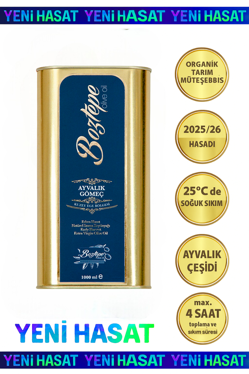 1 LT Erken Hasat Natürel Sızma Zeytinyağı (2025/26) – Soğuk Sıkım, Filtresiz